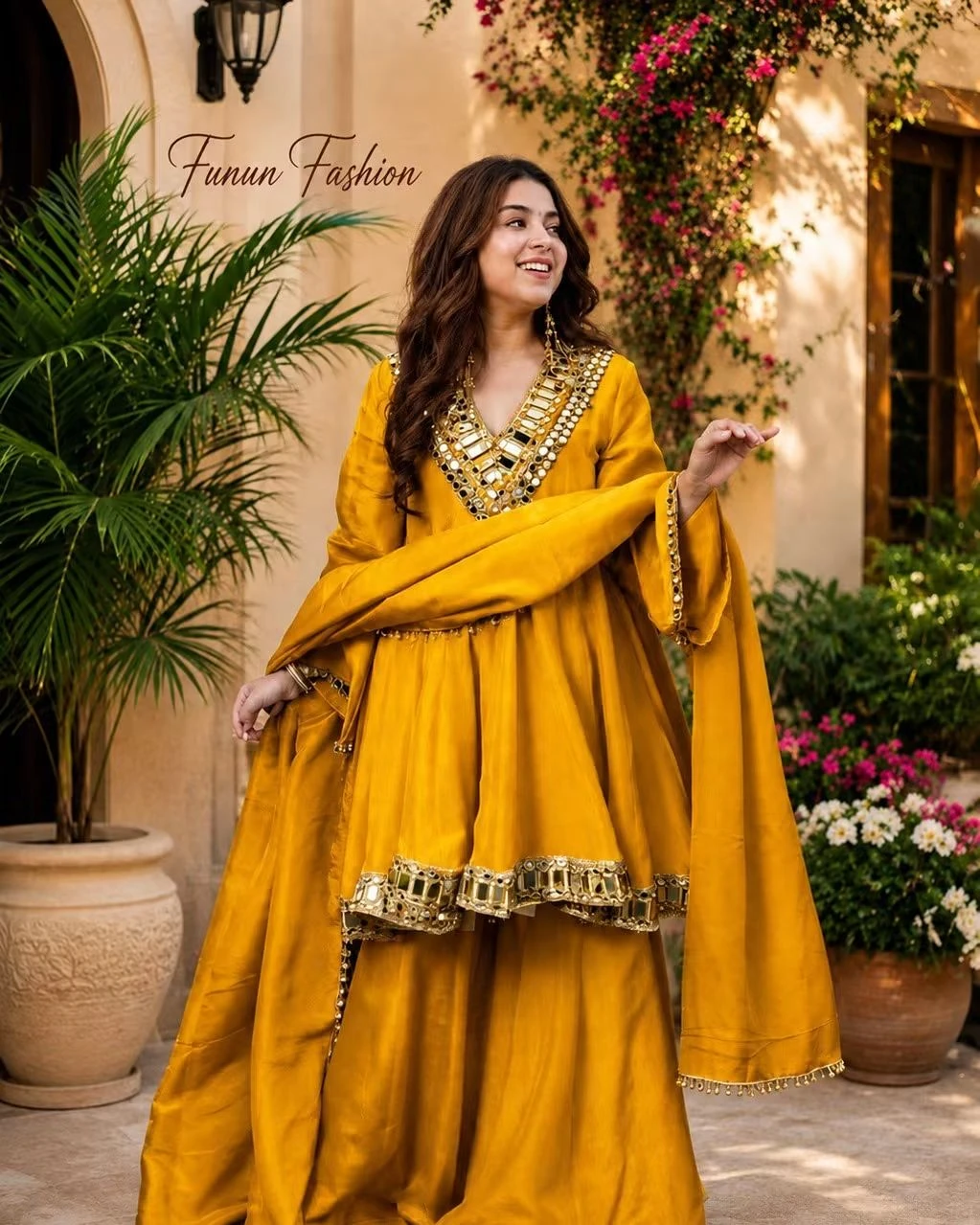 মিরর ওয়ার্কের Sharara Set Collection